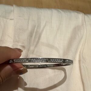 Cartier Silver Diamond Bracelet